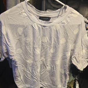 Tahari Women's Soft Blue Dot Tee